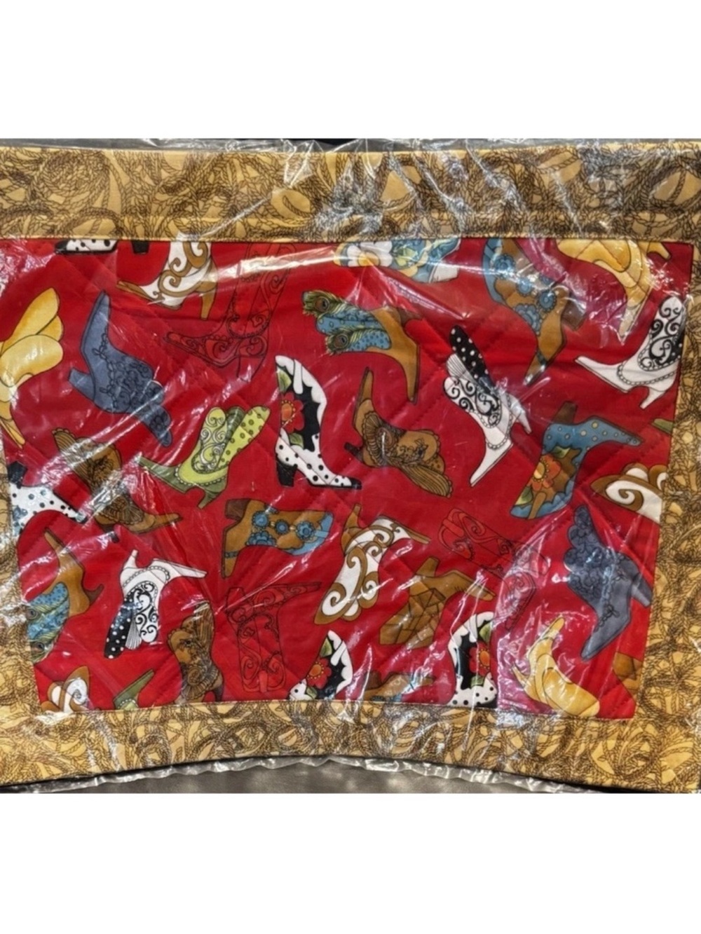 Boot/Western Multicolor Placemats
Set 4 Quilted Fabric Cottagecore
Ranch Rodeo